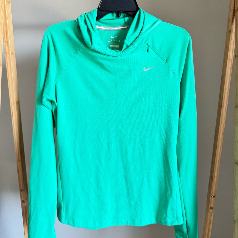 Nike Mint Green Dri-Fit Running Pull Over